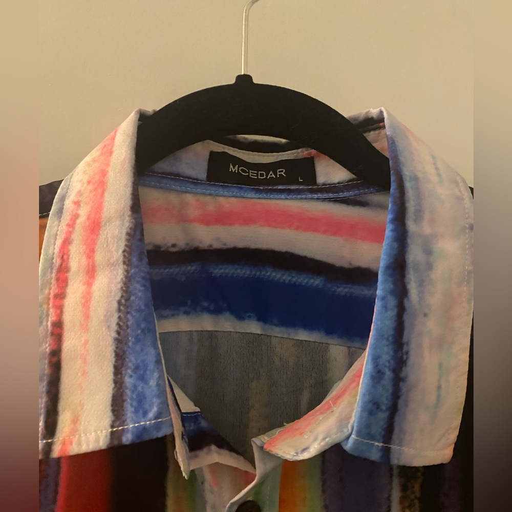 Rainbow button up shirt - Picture 4 of 4